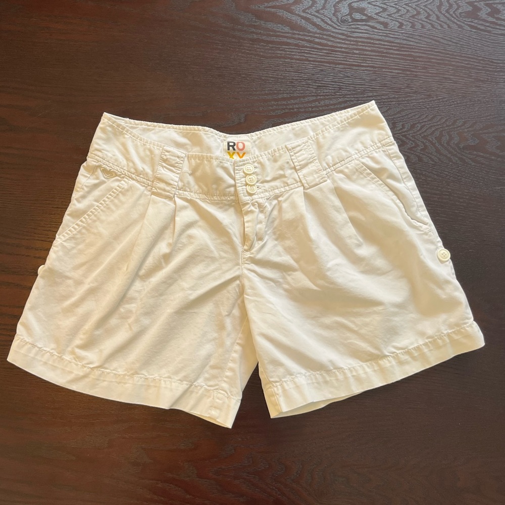 ROXY White Bermuda Chino Shorts | Juniors Size 7